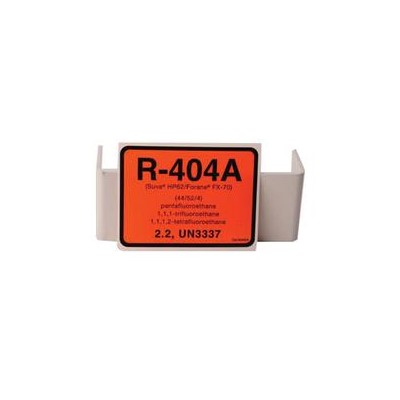 LABEL REFG R-404A (HP62) SELL BY PKG